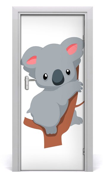 Adesivo per porta Panda su un albero 75x205 cm