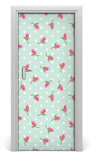Rivestimento Per Porta Rose domestiche 75x205 cm