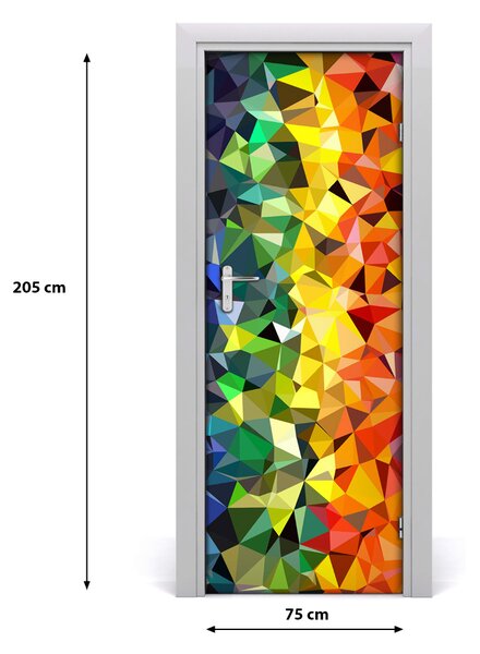 Adesivo per porta Sfondo geometrico 75x205 cm