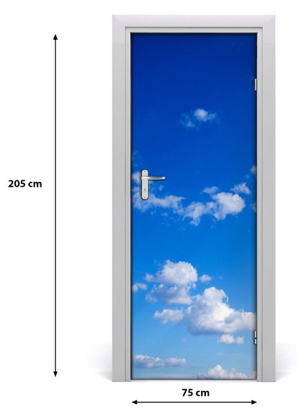 Sticker porta Nuvole nel cielo 75x205 cm