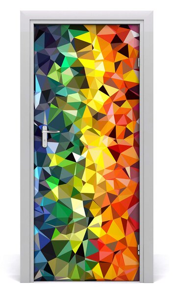 Adesivo per porta Sfondo geometrico 75x205 cm
