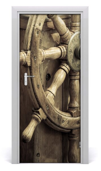 Sticker porta Timone sullo yacht 75x205 cm