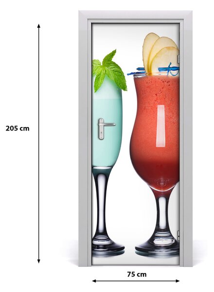 Rivestimento Per Porta Cocktail colorati 75x205 cm