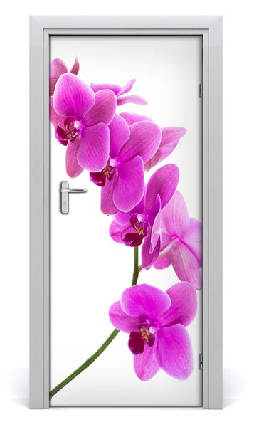 Sticker porta Orchidea rosa 75x205 cm