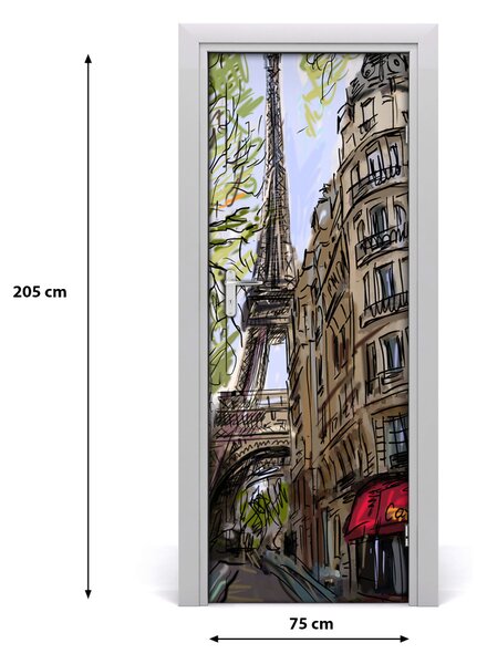 Rivestimento Per Porta Torre Eiffel 75x205 cm