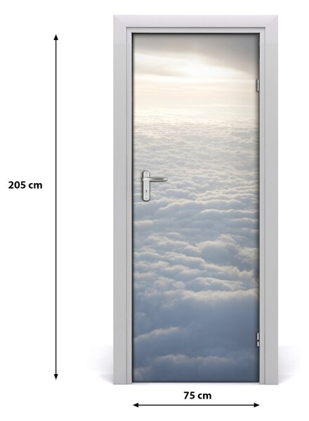 Adesivo per porta Volo sulle nuvole 75x205 cm