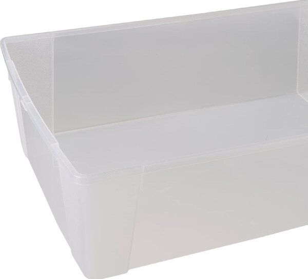 STEFANPLAST Scatola Multiuso Contenitore sottoletto capacit Lt. 30 cm. 59x39x17 h colore Trasparente - Linea Storage - 13053