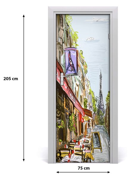 Rivestimento Per Porta Torre Eiffel 75x205 cm