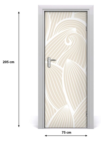 Adesivo per porta interna Petali di fiori 75x205 cm