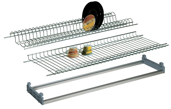 NBrand Scolapiatti da incasso con Gocciolatoio Lunghezza 76 cm profondit regolabile 30-36 cm - K002S/76