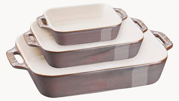 Set di 3 pirofile in ceramica Staub