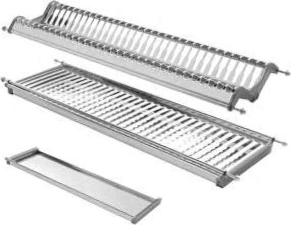 TECNOINOX Scolapiatti con Vaschetta Raccogligoccia per Pensile Cucina da 70 cm - Inoxmatic