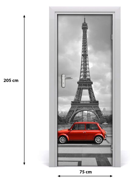Rivestimento Per Porta Eiffel Tower Auto 75x205 cm
