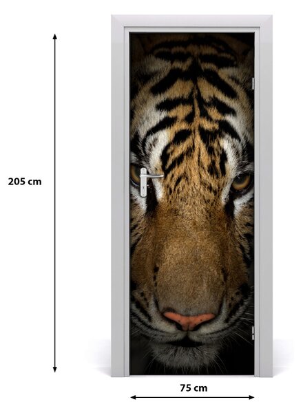 Adesivo per porta Tigre 75x205 cm