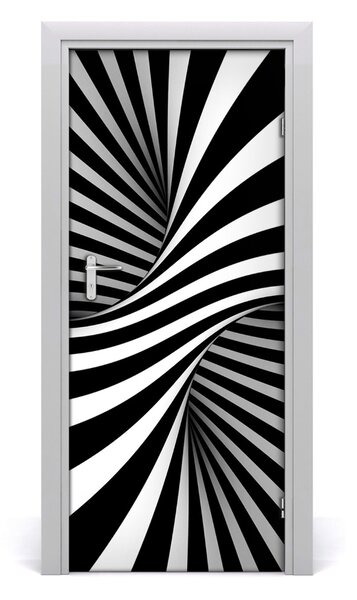 Adesivo per porta Vortex di astrazione 75x205 cm