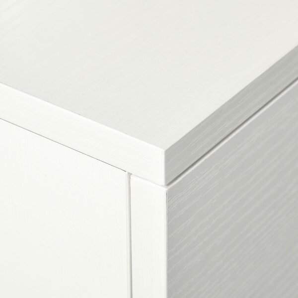 DecHome Scrittoio estraibile con Ruote Moderno Dimensioni 100x36x88 cm colore Bianco