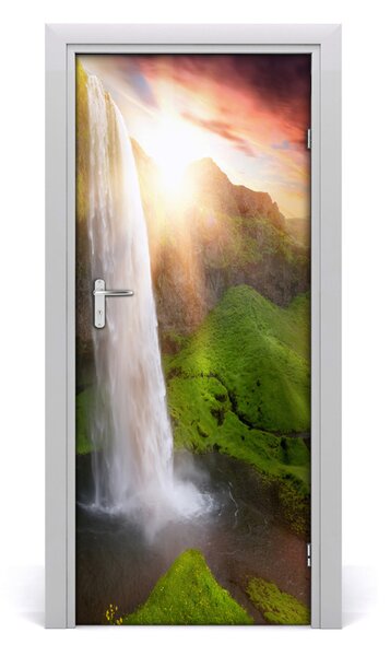 Adesivo per porta Paesaggi a cascata 75x205 cm