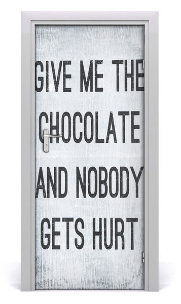 Adesivo per porta interna Dai al cioccolato 75x205 cm