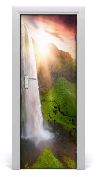 Adesivo per porta Paesaggi a cascata 75x205 cm