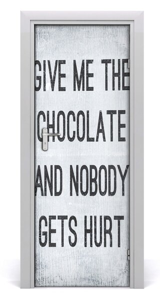 Adesivo per porta interna Dai al cioccolato 75x205 cm