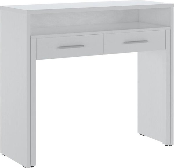 DecHome Scrittoio estraibile Moderno Dimensioni 98,6x36,6x86,9 cm colore Bianco Opaco - Scrivia