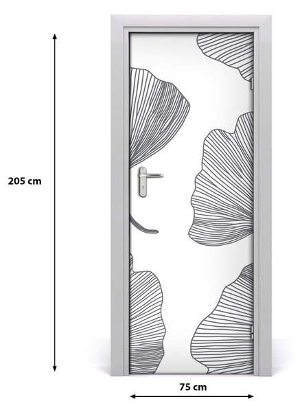 Adesivo per porta Ginkgo 75x205 cm