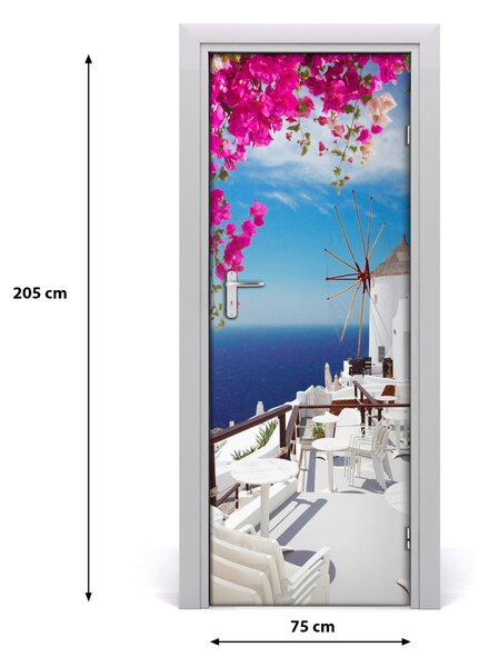 Rivestimento Per Porta Santorini Grecia 75x205 cm