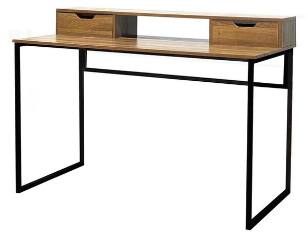 DecHome Scrittoio Industriale Dimensioni 120x60x95 cm colore Nero