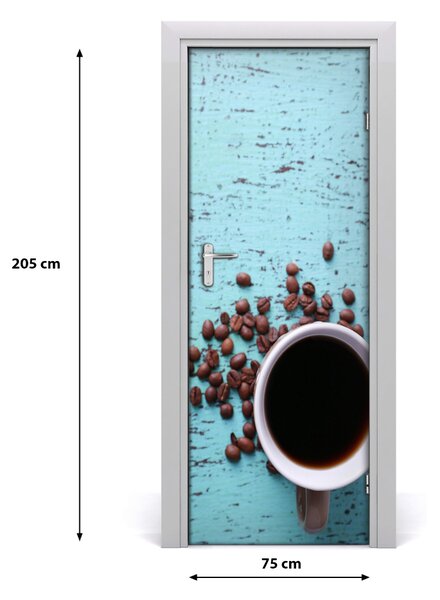 Rivestimento Per Porta tazza di caff? 75x205 cm