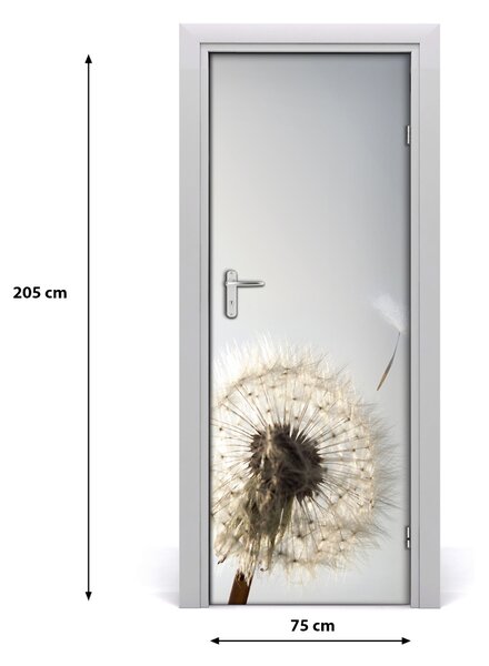 Adesivo per porta interna Dente di leone 75x205 cm