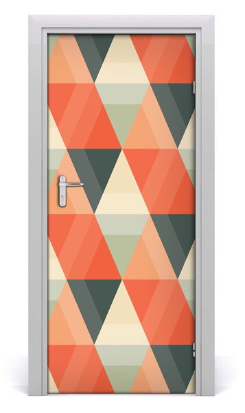 Adesivo per porta interna Sfondo geometrico 75x205 cm