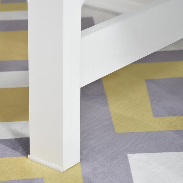 DecHome Scrittoio Moderno Dimensioni 105x50x76 cm colore Bianco