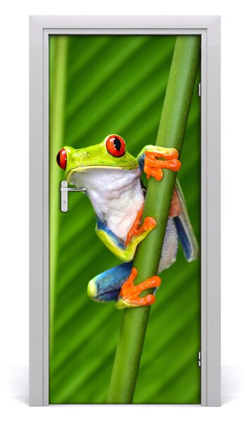 Poster adesivo per porta Woody Tree Jig 75x205 cm