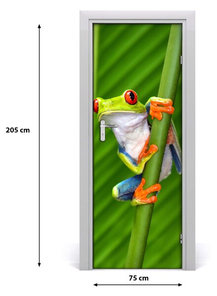 Poster adesivo per porta Woody Tree Jig 75x205 cm