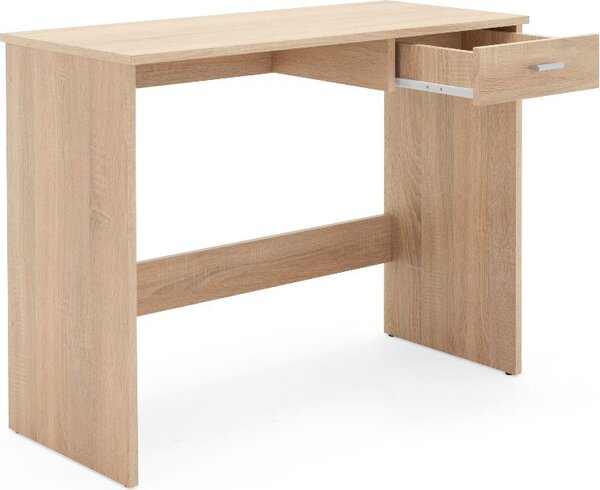 DecHome Scrittoio Moderno Dimensioni 89x40x74 cm colore Rovere - Fritz