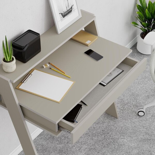 DecHome Scrittoio Moderno Dimensioni 94x50x91 cm colore Cashmere - Cowork