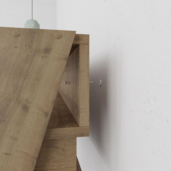 DecHome Scrittoio Moderno Dimensioni 94x50x91 cm colore Noce - Cowork