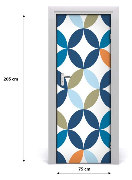 Adesivo per porta Sfondo geometrico 75x205 cm