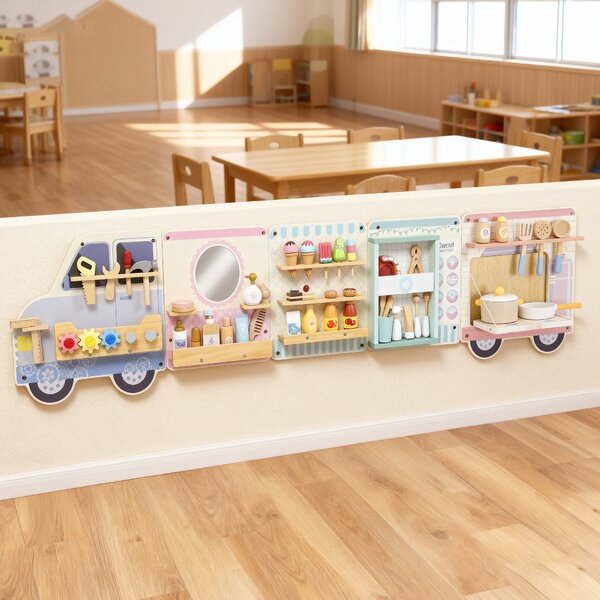 AIYAPLAY Tavola sensoriale Montessori a forma di camion, Età 3 anni in su | Aosom Italy