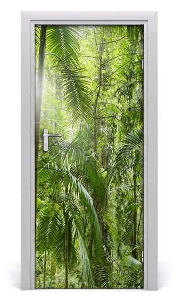 Poster adesivo per porta la foresta pluviale 75x205 cm