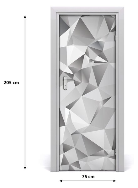 Adesivo per porta Astrazione 3D 75x205 cm