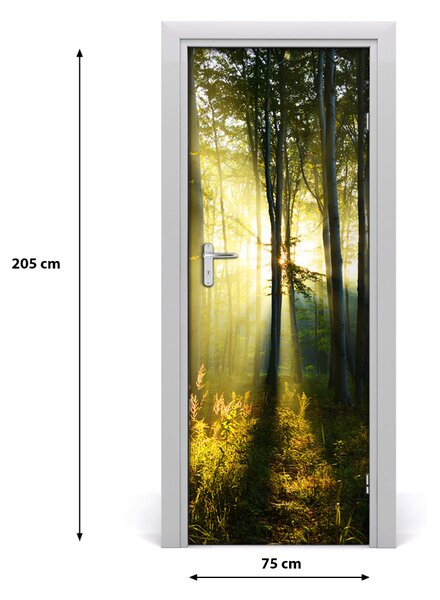 Rivestimento Per Porta Paesaggio forestale 75x205 cm