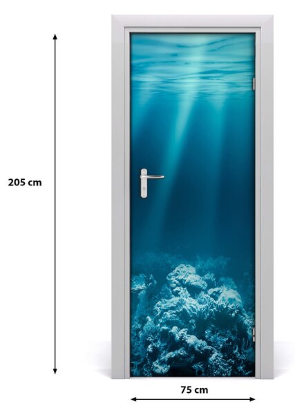 Sticker porta Mondo sott'acqua 75x205 cm