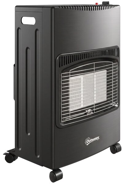 Outsunny Stufa a Gas 4.2 kW, 3 Livelli di Calore, ODS, Spegnimento Fiamma, Antiribaltamento | Aosom Italy