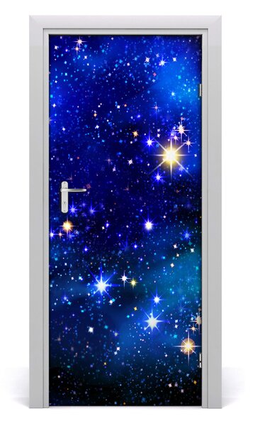 Adesivo per porta interna Cielo stellato 75x205 cm