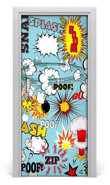 Adesivo per porta Fumetto 75x205 cm