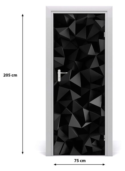 Poster adesivo per porta Astrazione 3D 75x205 cm