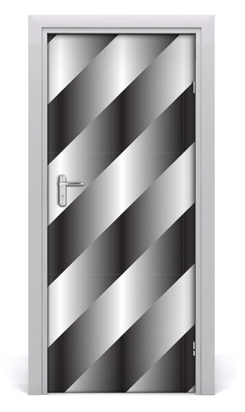Adesivo per porta interna Strisce di astrazione 75x205 cm