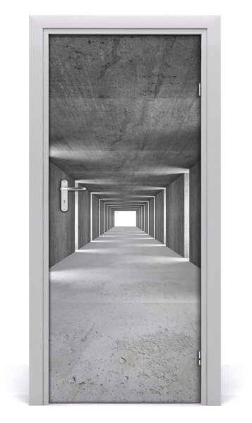 Sticker porta Tunnel di cemento 75x205 cm