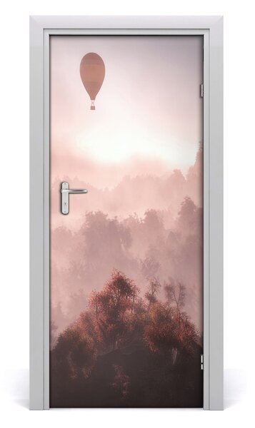 Adesivo per porta Palloncini volanti della foresta 75x205 cm
